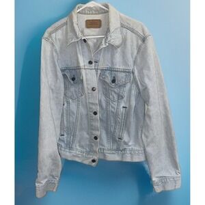 Vintage Levis 70506-0211 Womens XL Trucker Light Wash Denim Jacket Type 3 READ